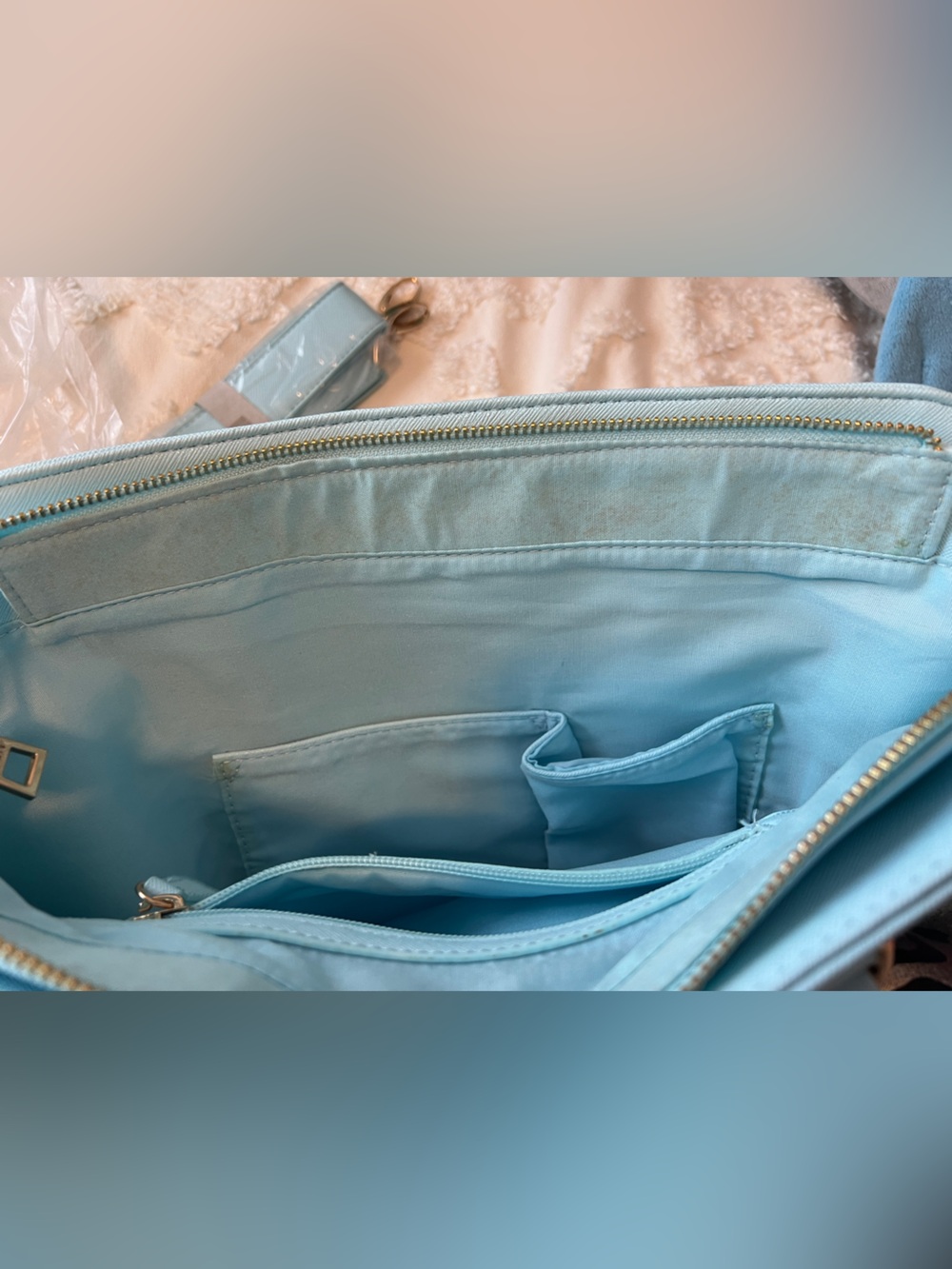BCBG Paris Baby Blue Satchel - Picture 14 of 15